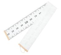 TOYANDONA Tableau Mural de Croissance en Toile, Toise de Hauteur pour Bébé, Règle Murale à Suspendre, Noire, pour Chambre d'Garçon et Filles, Décor Simple