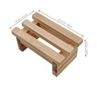 TOYANDONA Tabouret Bois pour Garçon Fille Petit Siège Stable et Résistant Marchepied Sécurisé Antidérapant pour Maison Maternelle Support Confortable pour Changer de Chaussures