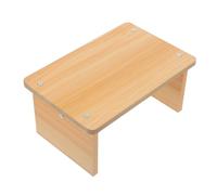 TOYANDONA Tabouret en Bois Marchepied Antidérapant Petit Format Couleur Chêne Campagne, Repose-Pieds Domestique Ergonomique pour Salle de Bain et Bureau, Accessoire Pratique pour Confort