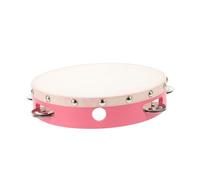 TOYANDONA Tambourin à Main Garçon Fille Peau Naturelle Rose Bois Instrument Percussion Durable pour Apprentissage Musical et Danse
