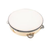 TOYANDONA Tambourin Bois pour Garçon Fille Instrument de Percussion Éducatif Musical Portatif pour Développement Rythmique Méthode Orff