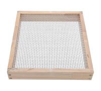 TOYANDONA Tamis à Compost en Bois et Métal pour Jardinage, Tamis à Terre Polyvalent, Maille Fine, pour Compost, Sable et Utilisation Bonsaï
