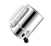 TOYANDONA Tamis à Farine Manuel Inox Poignée Ergonomique Tamis Pâtisserie Maille Fine Portable pour Cuisson Maison