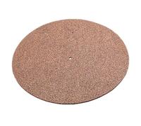 TOYANDONA Tapis de Phonographe en Liège Naturel Antistatique pour Platine Vinyle, Coussinet Amortisseur de Résonance, Diamètre Compact Compatible Platines Vinyles, Accessoire pour