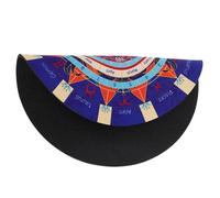 TOYANDONA Tapis de Radiesthésie en Caoutchouc Pendule Divinatoire Planche à Pendule Ronde Symbole Œil D’Horus Tapis de Wicca et Sorcellerie pour Rituels et Pratiques Astrologiques 100%