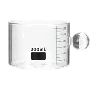 TOYANDONA Tasse à Café Verre Échelle, Mug à Lait et Jus, Surface Facile à Nettoyer Adaptée au Bureau et Maison