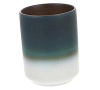 TOYANDONA Tasse à Thé Japonaise Vintage Céramique Émaillée Blanche et Bleue Dégradée Petite Tasse Multifonction pour Thé et Eau Résistante Aux Températures Extrêmes Cérémonie Du et Usage