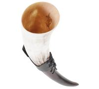 TOYANDONA Tasse En Corne De Bœuf 20-30 Cm Grosse Capacité En Corne Naturelle Décorative Coupe Faite à La Main Gobelet à Boire Pour Vin Et Bière Usage Intérieur Et Décoration