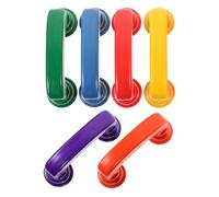 TOYANDONA Téléphone Jouet en Plastique pour Garçon et Filles Petit Modèle Auditive Aide à la Prononciation Conception Attrayante Salle de Classe Lot de 6
