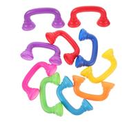 TOYANDONA Téléphone Jouet pour Garçon et Filles en Plastique Lot de 10 pour Entraînement à Prononciation et Développement du Langage à Maison Maternelle