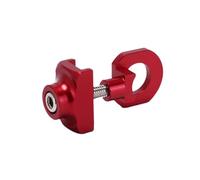 TOYANDONA Tendeur de Chaîne Alliage Aluminium Robuste Ajusteur de Tension pour Single Speed et Accessoire et Fiable pour Maintien de Roue Arrière Kit de Fixation Rouge