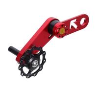 TOYANDONA Tendeur de Chaîne Pliant Alliage Aluminium Dérailleur Arrière Vitesse Unique Guide Chaîne Stable et Portable pour Urbain et Voyage