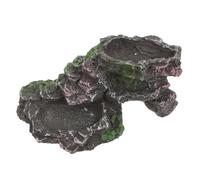 TOYANDONA Terrarium pour Tortue avec Plateforme De Basking Cachette Reptile Décorative pour Aquariums Et Terrariums Multi-Usage Et Facile à Nettoyer