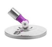 TOYANDONA Tête de Balai Rotative en Acier Inoxydable pour Serpillère Disque de Tête de Balai Remplaçable Violet Base de Rechange Pratique pour Nettoyage Domestique sans Effort Accessoire
