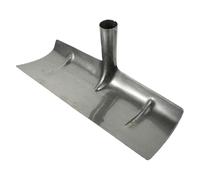 TOYANDONA Tête de Pelle en Fer 39 Cm Multifonctionnelle Argentée pour Nettoyage Élevage, Bêche à Main Robuste pour Cages à Volaille, Outil de Nettoyage du Jardin et Ferme Pratique