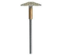 TOYANDONA Tête de Ponçage Diamantée Cylindrique Argenté pour Pédicure, Grain 320, Diamètre 2,35mm, Adaptée aux Espaces D'orteils et Bords de Talons, pour Routines de Soin des Pieds