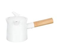 TOYANDONA Théière Céramique avec Couvercle et Poignée Récipient Décoratif pour Lait Chaud Pot à Thé Élégant pour Maison et Bureau
