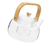 TOYANDONA Théière Verre Borosilicaté Résistante à Usure Chauffe Rapide pour Thé et Café Usage Domestique