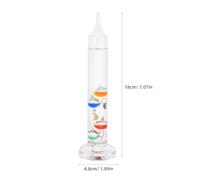 TOYANDONA Thermomètre Galileo Verre Flottant Décoratif pour Bureau Intérieur Lecture Précise Température Cadeau pour Amateurs de Science et Décoration de Classe
