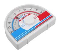 TOYANDONA Thermomètre Haute Précision pour Intérieur et Extérieur, Design Double Usage Fixation Murale, en Plastique et Métal, Enregistre Températures Max/min, pour Chambres