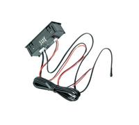 TOYANDONA Thermomètre Numérique de Voiture avec Horloge LED et Voltmètre Affichage Lumineux Vert Module Électronique Haute Précision pour Tableau de Bord Accessoires Automobiles de