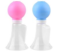 TOYANDONA Tire-lait Manuel Pratique Récipient pour Lait Maternel, Pompe Puissante, Modèle Compact en Rose et Bleu, Accessoire D’allaitement pour Conservation Facile du Lait Maternel, Usage