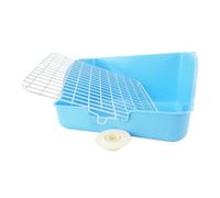 TOYANDONA Toilettes pour Bac à Litière Anti-Renversement 35X25X15 Compact et Portable Toilettes d'apprentissage pour Animaux Couleur Bleu Clair