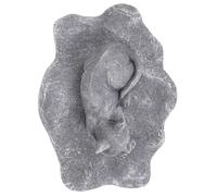 TOYANDONA Tombale pour Animaux de Compagnie Résine Résistante Marqueur de Sépulture Extérieur pour Chien et Chat Décoration de Jardin Durable et Gravable pour Personnalisé