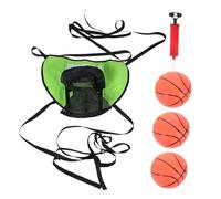 TOYANDONA Trampoline Basketball Hoop Set with Balls and Pump Adjustable Indoor Outdoor Basketball Hoop for Garden Play