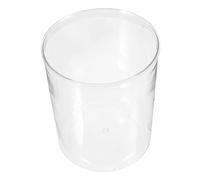 TOYANDONA Transparent Fish Bowl Round Cylinder Hydroponic Plant Planter Durable Glass Vase for Home Office Decoration