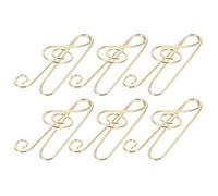 TOYANDONA Trombone pour l'école en acier au carbone, 50pcs, forme note de musique, or, pour documents et office, clips décoratifs faciles à utiliser