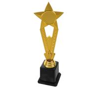 TOYANDONA Trophée Étoile D’Or en Plastique 30 CM - Coupe Sportive Légère pour Récompense Football Jeunesse Trophée Participation Équipe Gagnante Prix pour Tournois et Réutilisable