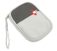TOYANDONA Trousse De Premiers Soins Petite Taille Gris, Pochette De Voyage En Tissu Oxford, Fermeture Éclair Lisse, Stockage Double Face, Organisation Médicale Compacte, Camping Randonnée Et Voyage