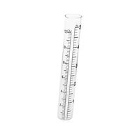 TOYANDONA Tube à Essai Verre avec Fond Plat et Échelle Pluviomètre de Jardin pour Mesure Précise Pluie Instrument de Collecte Eau Adapté à Agriculture Recherche Climatique