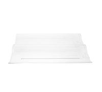 TOYANDONA Tuiles de Toiture Translucides 400X300X3Mm en Plastique Transparent, Étanches et Résistantes aux UV, Panneau de Toiture Solide pour Jardin et Véranda, Optimisation Lumière