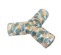 TOYANDONA Tunnel pour Chatons et Hamsters Pliable en Polyester Léger à Trois Voies, D'intérieur pour Maison et Activité Ludique