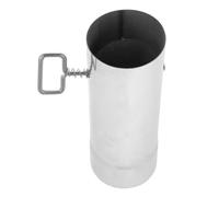 TOYANDONA Tuyau de Poêle en Acier Inoxydable avec Régulateur pour Cheminée de Tente de Camping, Diamètre 3 Pouces, Performance Étanche et Optimisation de Combustion