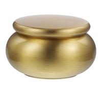TOYANDONA Urne Funéraire en Cuivre Couvercle Scellé, Matériau Robuste et Design Simple pour Cendres Humaines, pour Maisons et Cimetières, Petite Boîte Étanche