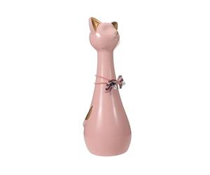 TOYANDONA Urne Funéraire pour Cendres de Chat 550 ML Petite Urne Commémorative Étanche de Chat Rose Oreilles Dorées Coffret Souvenir Portable pour Animaux de Compagnie