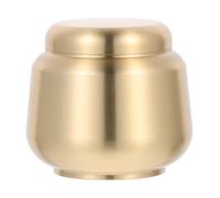 TOYANDONA Urne Funéraire Ronde en Cuivre Petite Urne Miniature pour Animaux de Compagnie Boîte à Cendres Scellée en Métal Usage Funéraire et Décoratif