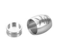 TOYANDONA Urne pour Animaux Acier Inoxydable Miniature avec Gardienne Boîte Souvenir Portable pour Cendres de Chat Chien et Petits Animaux Urne Funéraire Compacte