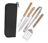 TOYANDONA Ustensiles Barbecue avec Spatule Fourchette Et Pince pour Grillades Extérieures Outils De Cuisson Acier Inoxydable
