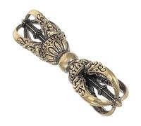 TOYANDONA Vajra Dorge tibétain en laiton | Amulette artisanale vintage | Amulette Phurba décorative pour temples Zen et, ornement de table au style tibétain antique