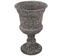 TOYANDONA Vase Rustique en Métal Patiné Forme Urne Jardinière Décorative Vintage Haute pour Fleurs Séchées Pot de Bureau ou Jardin Décoration Terrasse et Cérémonie Extérieure