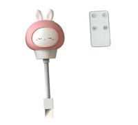 TOYANDONA Veilleuse Lapin LED USB pour Chambre Garçon Fille Petite Lampe Décorative Rose avec Télécommande Lumière Ambiance Douce et Pratique