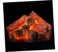 TOYANDONA Veilleuse LED sans Flamme Imitation de Résine Lampe Décorative de Cheminée Réaliste Ambiance Chaleureuse pour Maison Hôtel et Restaurant Décoration Noël Hiver