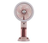 TOYANDONA Ventilateur Brumisateur Portable Rechargeable USB 1200mah avec 3 Vitesses et 3 Niveaux, Plastique Rose, pour Événements en Extérieur et Lecture en Été