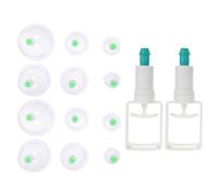 TOYANDONA Ventouses Professionnelles Sous Vide 14 Pièces Manuelles Pour Massage, Aspiration Forte, Thérapie Corporelle Familiale, Outil De Bien-être Adapté Au Dos Et Relaxant