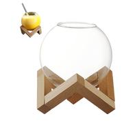 TOYANDONA Verre à Cocktail Original 475 Ml Support en Bois Design Lune pour Hôtels et Réceptions