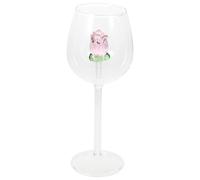 TOYANDONA Verre à Vin Ballon 300Ml en Cristal Rose Design Européen pour Bar et Maison Décoration de Fête Anniversaire Mariage